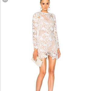 Self Portrait 3D Floral Mini Dress - Size 4 NEW